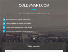 Tablet Screenshot of coldsmart.com